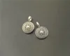30pcs  Silver Color Round drop Charm Pendant DIY Necklace Jewelry Findings 9x15mm A1552 ► Photo 1/2