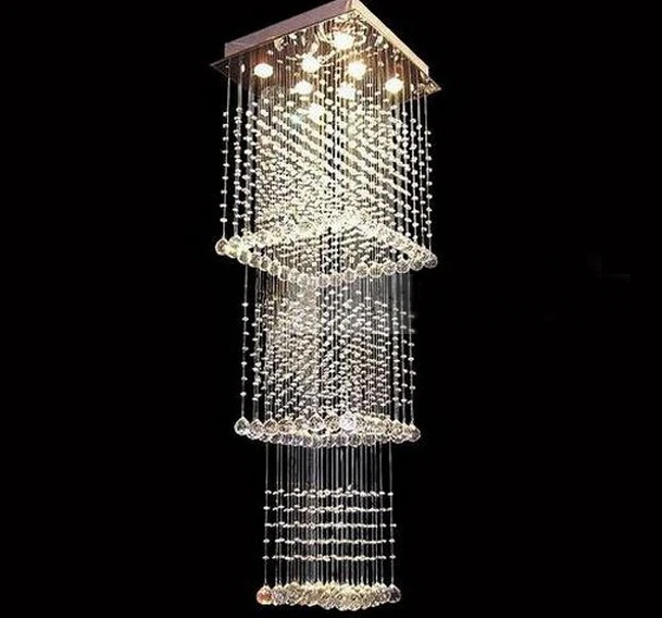 modern lighting sale lustres de lamparas crystal square chandelier led light stairway chandeliers free shipping in chandeliers from lights lighting