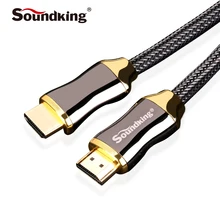Soundking HDMI Cable 2.0 2k*4k Audio Video HDMI to HDMI Male Cable 3D for PS3 Projector HD TV STB Laptop 1.5/2/3/5M B47