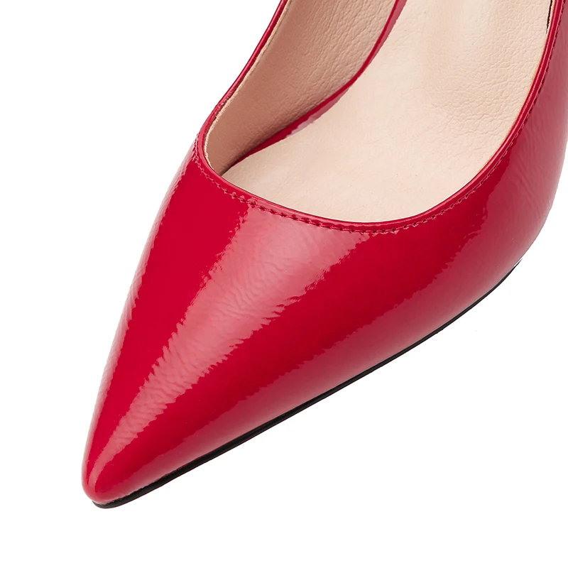 Altos 9 Mujeres Aguja Cuero negro Tacones Beige 2018 Desnuda Fetiche Azul azul caqui Scarpins Señora De Zapatos Bombas Calzado Cm rojo Nupcial Prom Elegante FqXEFw4