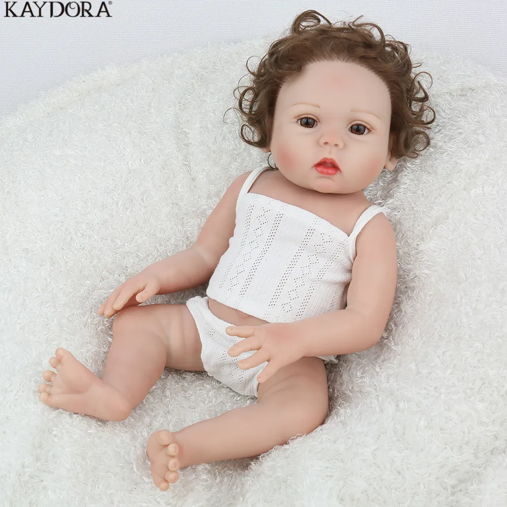 KAYDORA Reborn Baby Doll 17 дюймов Полностью виниловые реалистичные детские развивающие