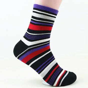 

2018 New Fashion Boy Cotton Casual Socks Soft Color Stripe Socks Ankle Short Socks Mult-Colors