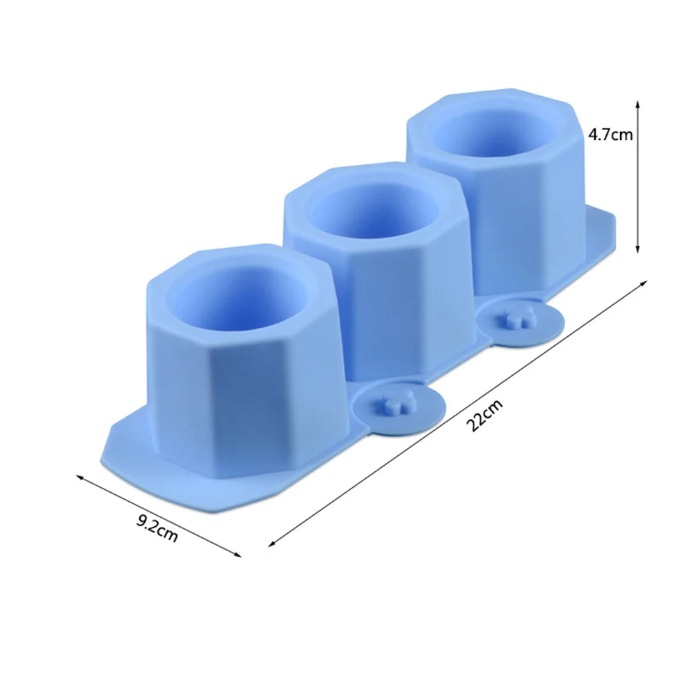 3 в 1 силиконовые формы для горшков для рукоделия полигональные формы для стаканов DIY цветочный горшок для суккулентных растений глиняная штукатурка гипсовая форма бетонная форма
