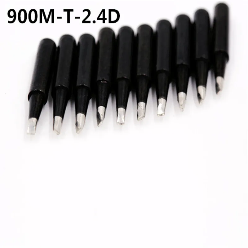 

SZBFT 10 piece Black 900M-T-2.4D iron head Welding tip Soldering iron tip for 936 937 907 station free shipping