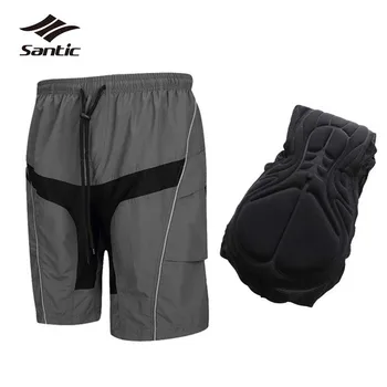 

Santic Cycling Shorts Men Coolmax Padded Shorts Bicycle Clothing Quick Dry Road Mountain Bike Shorts Downhill Short Pants