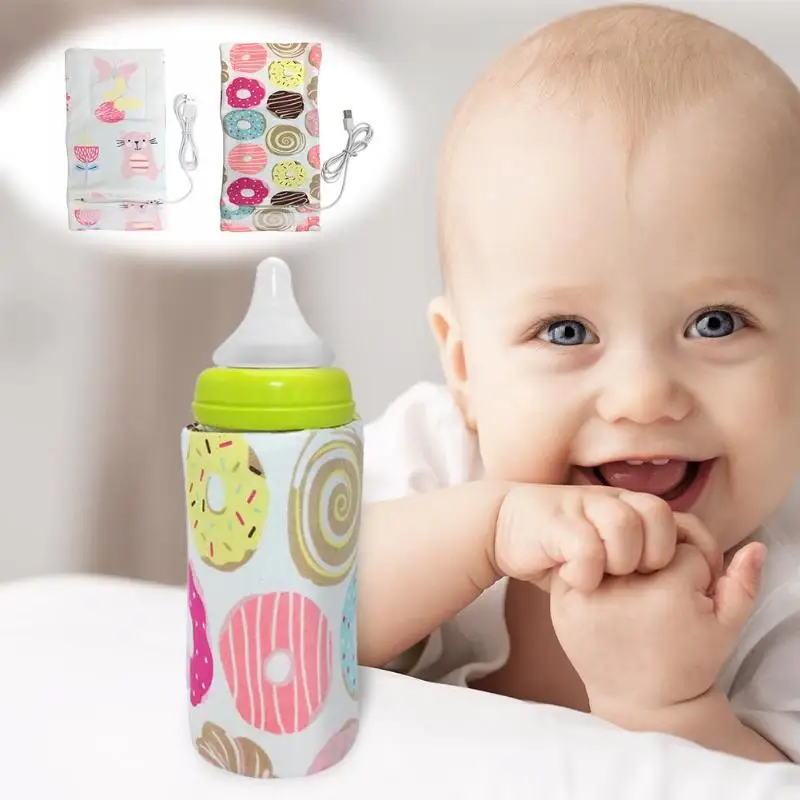 Детские USB бутылочек Портативный дорожная кружка для молока подогреватель для новорожденных бутылочка для кормления сумка для хранения изоляции крышка термостата