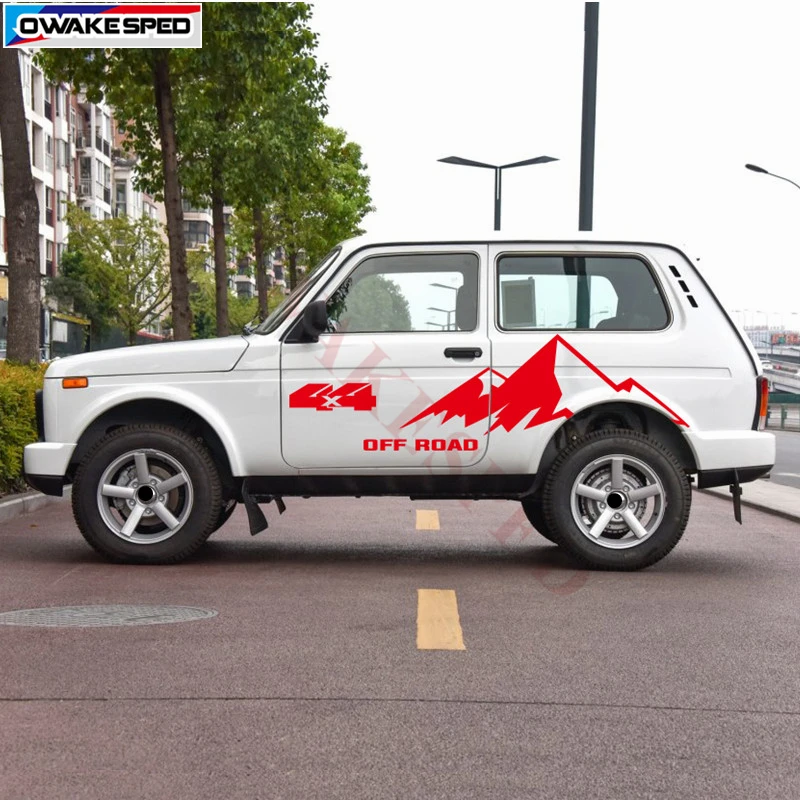 Графическая наклейка для LADA NIVA 4X4 внедорожник горы декор кузова автомобиля двери