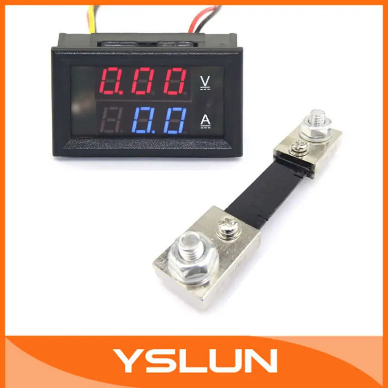 Yb27-va 0.28 &quot DC в . а двойной дисплей постоянного тока 100 В / 100A цвет синий красный из