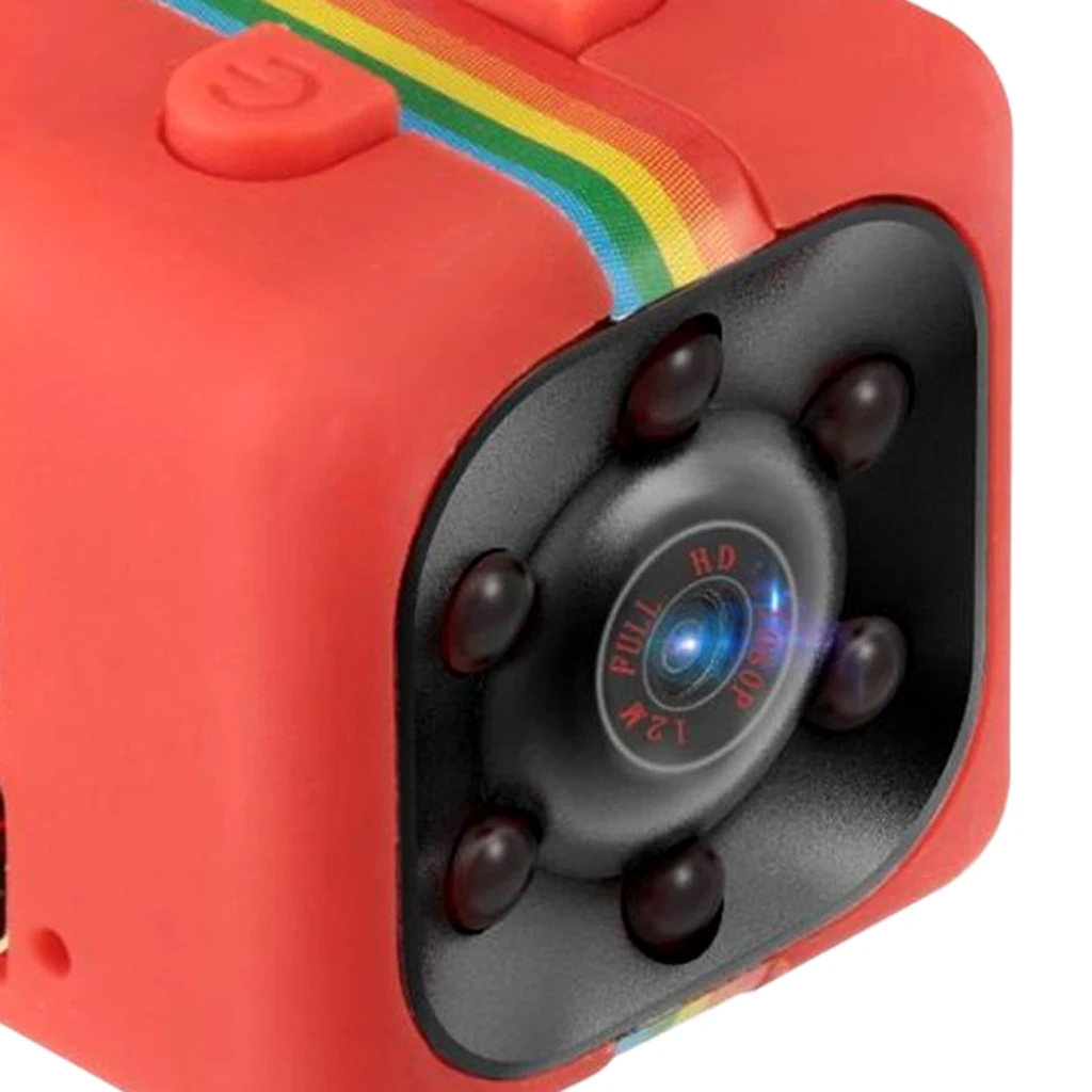 SQ11 1080P Mini Car Hidden DV DVR Camera Dash Cam IR Night Vision Red 1080P Dash cam + back clip + USB cable