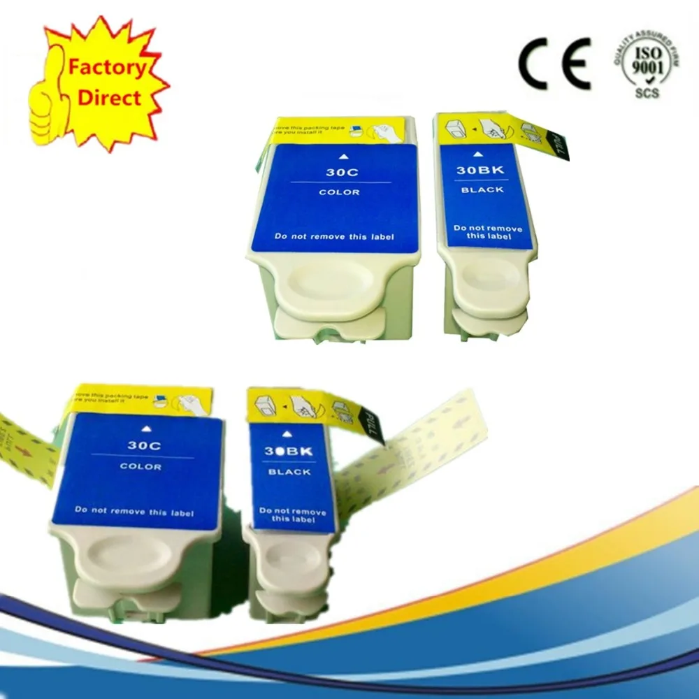 

4 Pack 30XL 30 XL Compatible Ink Cartridges Cartridge For Kodak Kodak-30XL ESP C315 C110 C310 2100 2150 2170 C100 Inkjet Printer