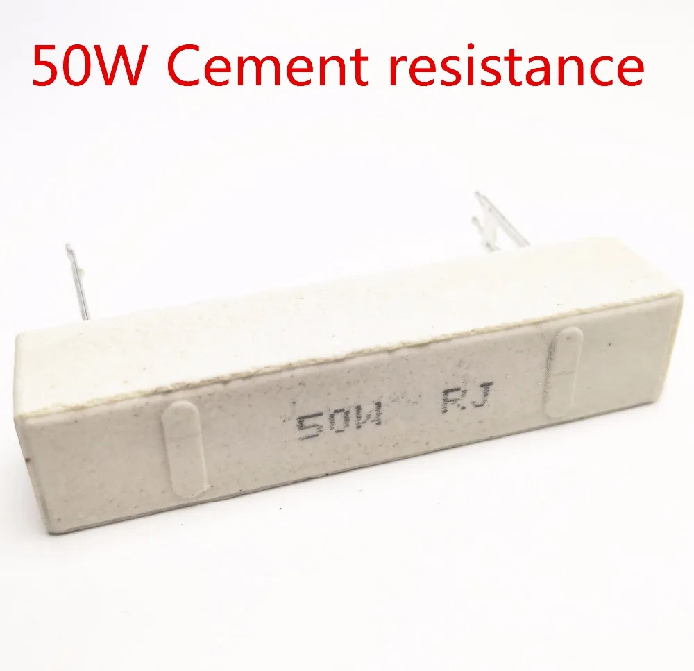 

4pcs 50W 300 330 400 430 450 470 480 ohm 300R 330R 400R 430R 450R 470R 480R Ceramic Cement Power Resistance Resistor 50W 5%