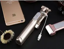 ADDS Bluetooth Selfie Stick with 360 Degree Led Fill Light and Rear Mirror, Extendable Monopod for iPhones, Android Smart Phones