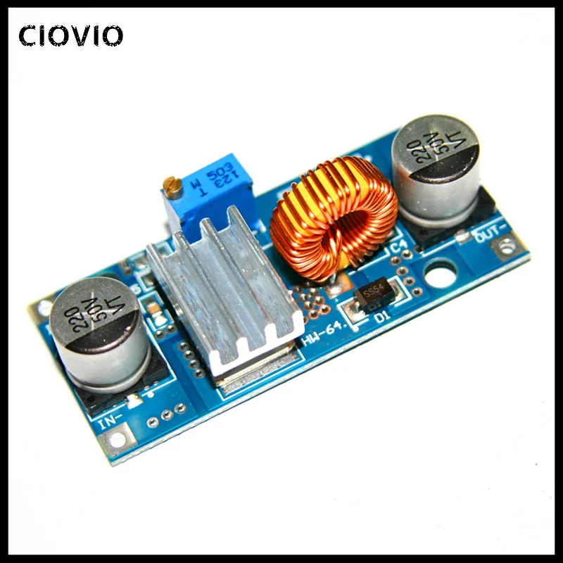 5A DC-DC Step Down Adjustable Power Supply Module LED Lithium Charger XL4015 4~38V 96% 5A DC adj
