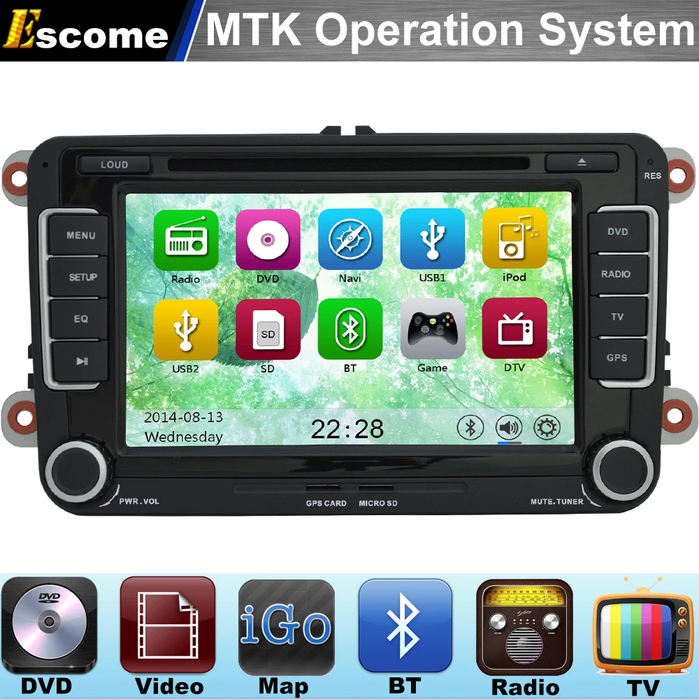 Mtk3360 Car Dvd Automotivo For Vw Tiguan 2007 2013 Vw Touran 2003