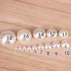 3/4/5/6/8/10/12/14mm demi-ronde acrylique Imitation Flatback perles de perles pour la fabrication de bijoux/Nail Art/téléphone Dec 20171020 ► Photo 3/6
