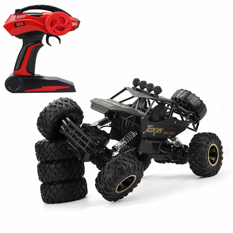 Скалолазание Rc автомобиль 4WD 2 4 GHz рок ралли 4x4 двойные двигатели Bigfoot пульт