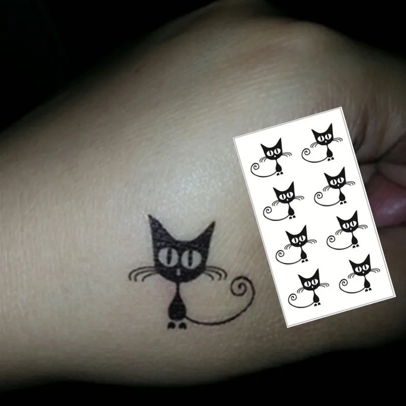 

SHNAPIGN 25 Style Mini Temporary Tattoo Body Art, Persian cat Designs, Flash Tattoo Sticker Keep 3-5 days Waterproof 10.5*6cm