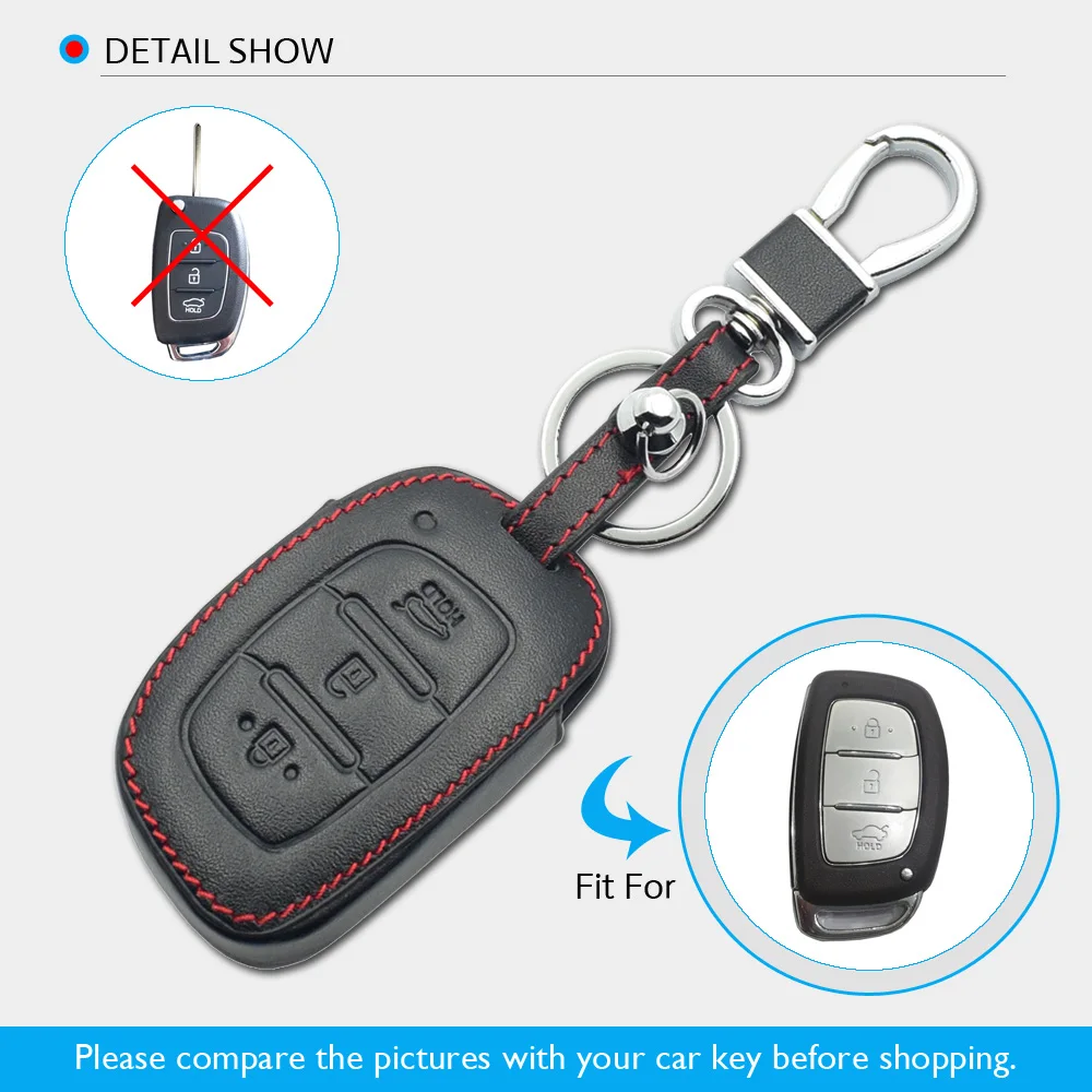 3 кнопки кожаный чехол для ключей для автомобиля hyundai I10 Tucson I30 IX25 IX35 Mistra Verna дистанционный брелок крышка сумка для ключей авто аксессуары
