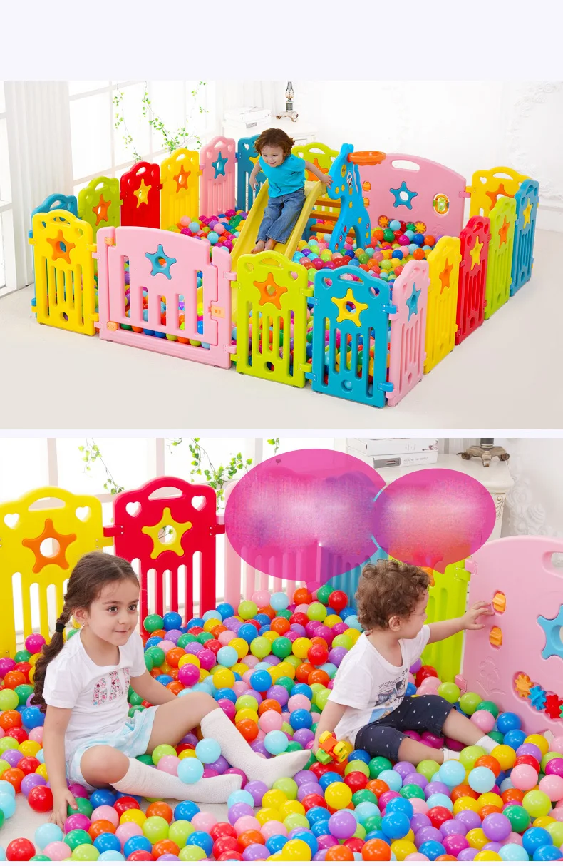 Indoor Baby Playpen Outdoor Kids Play Games Fence Toddler Crawl Protection Rail Educational Baby Gear Children Safety Play Yard
