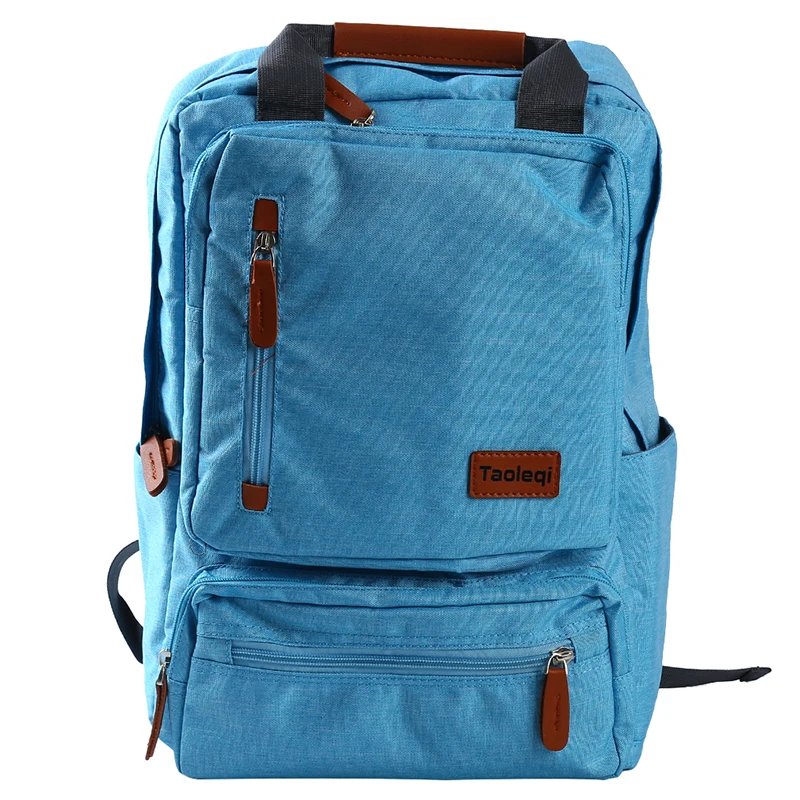 Студенческие рюкзаки для компьютера, Холщовая Сумка, Модный женский мужской рюкзак для ноутбука, супер светильник, водонепроницаемый рюкзак для деловых поездок - Цвет: sky blue