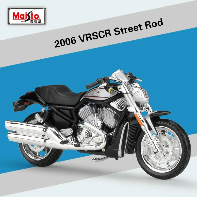 

Maisto for Harley 2006 VRSCR Street Rod Simulated Alloy Motorcycle Model 1:18 Speelgoed Auto Speed Wheels Motorbike Motor Model