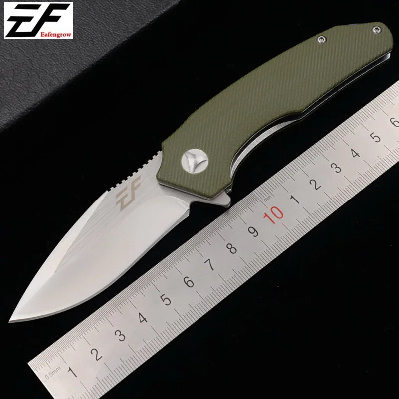 

Eafengrow 1933 ball bearing filpper 9Cr18MoV Blade G10 steel handle Folding Outdoor Survival EDC Tool camping hunt Kitchen Knife