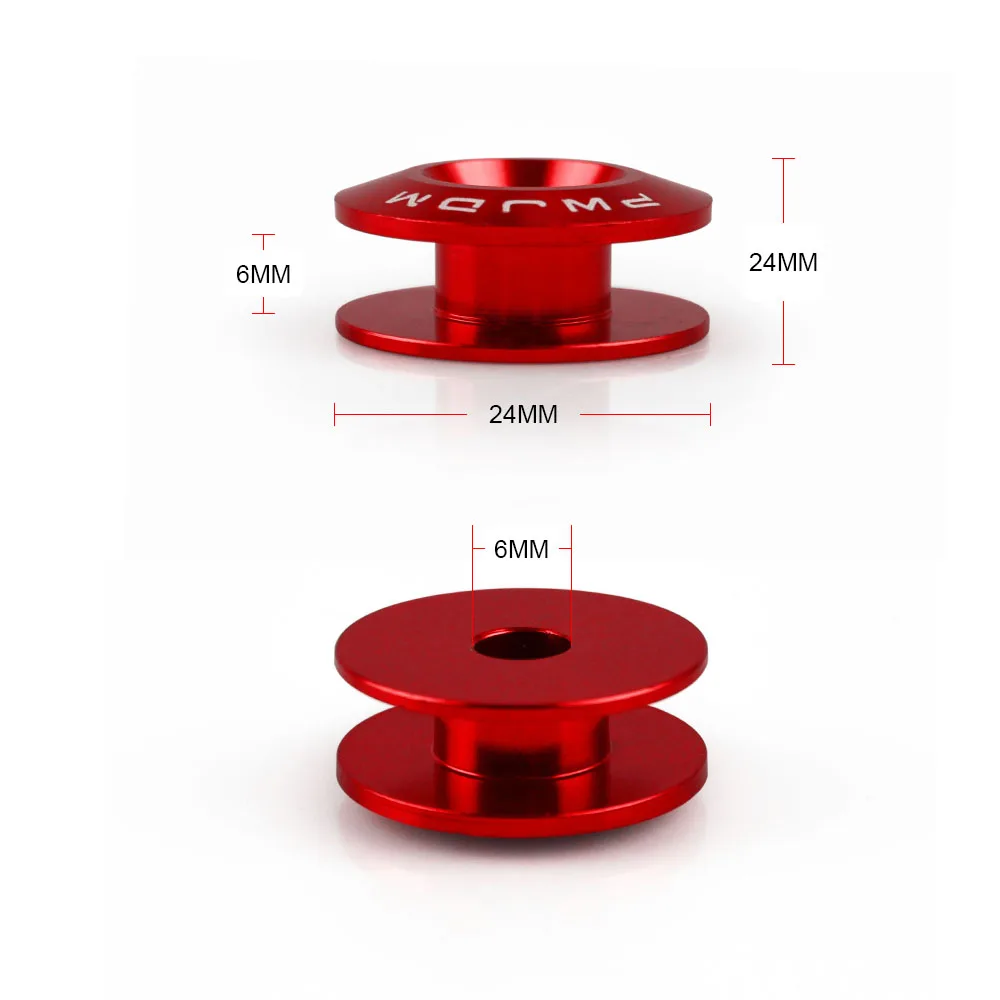 JDM Racing Chrome Quick Release Fasteners Universal Fit for Car Front/Rear Bumpers Surrounds Reinforcement RS-QRF001