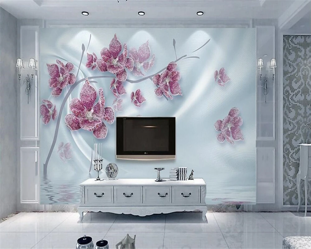 brisk whole house watershield water softener pre filter for hard water Beibehang Custom Wallpaper Luxury 3d Diamond Flower Silk Water Wave Reflection House Decorated Photo Wallpaper 3d wall murals