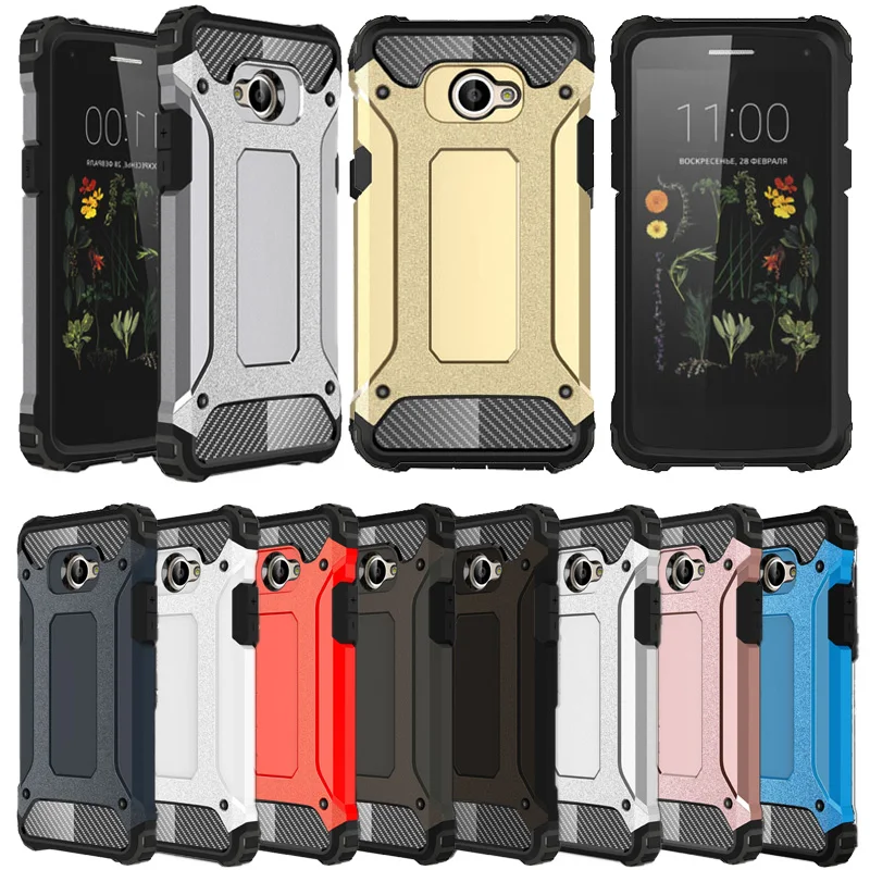 

Effelon Phone Armor Silicon Cover Cases sFor LG K5 X220ds Case TPU + PC Hard Case ShockProof Dual Protector Case For K5