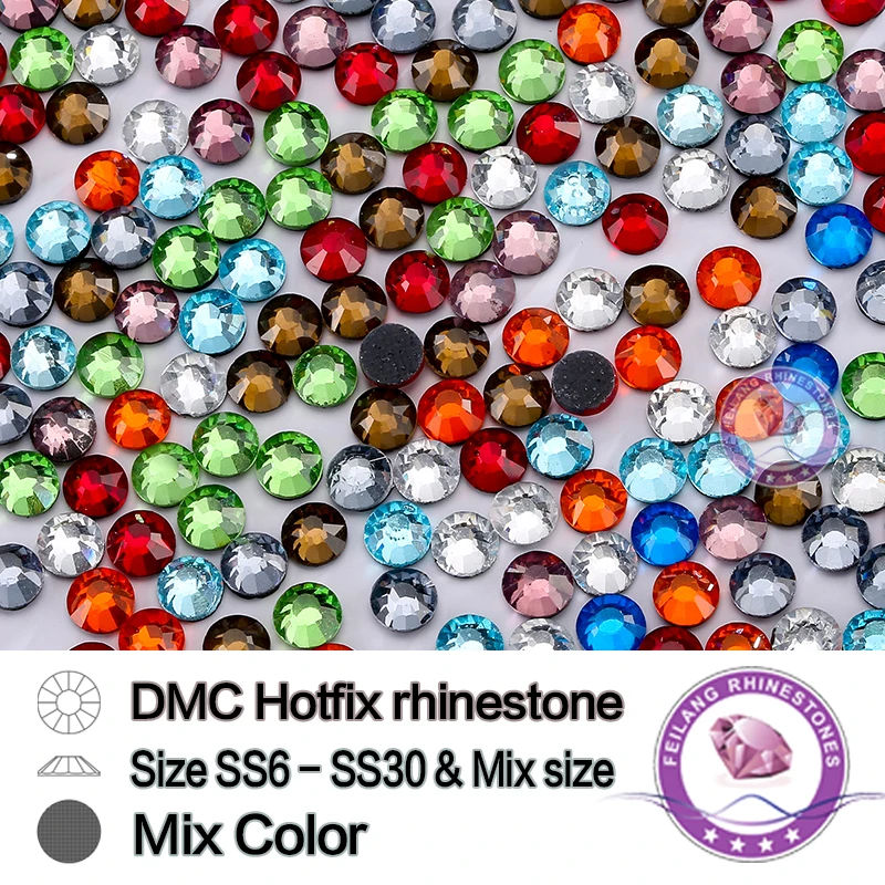All Sizes Mix Colors 1440pcs DMC FlatBack stones and crystals