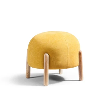 

Modern Leisure Fabric Stool Living Room Shoe Changing Stool Garment Store Wearing Change Footstool