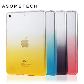 

Colorful Transparent Ultra Slim TPU Back Cover For ipad air 2 Mini 1 2 3 Silicone Gel Clear Anti-Drop Protective Tab Soft Case