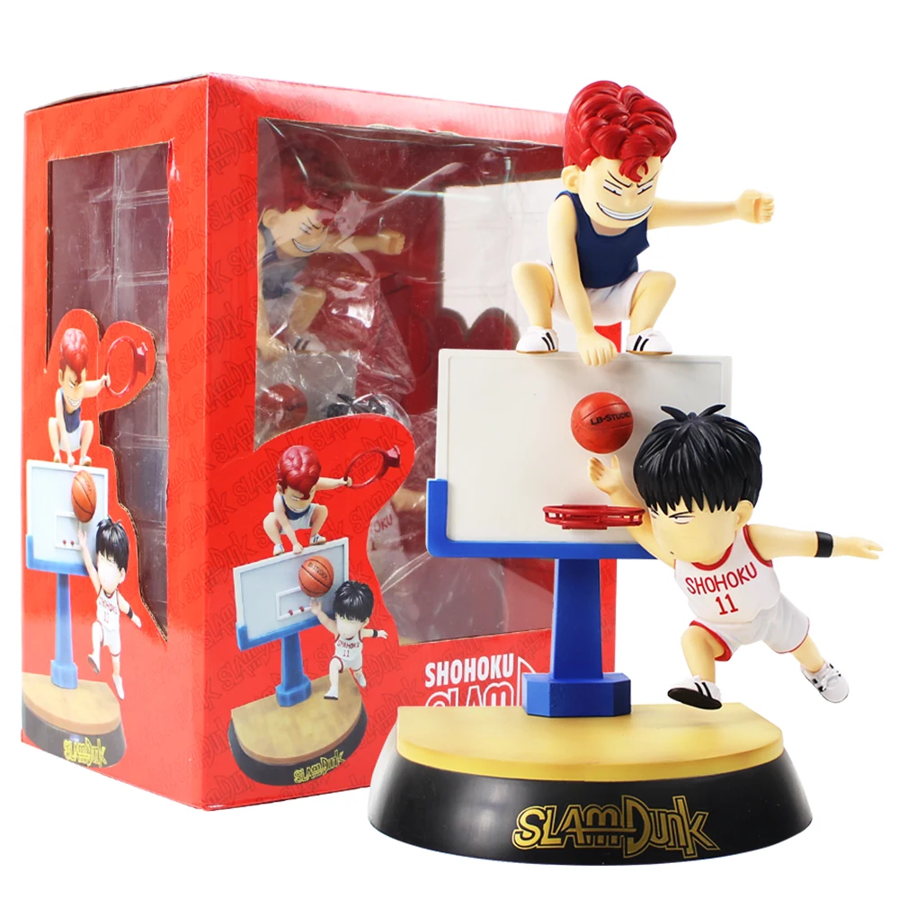 

Anime SLAM DUNK Shohoku Basketball Player Figure Doll Hanamichi Sakuragi Rukawa Kaede Model Toy
