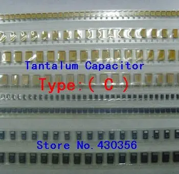 

10PCS Tantalum Capacitor 6032 Type:C 107 100UF 10V