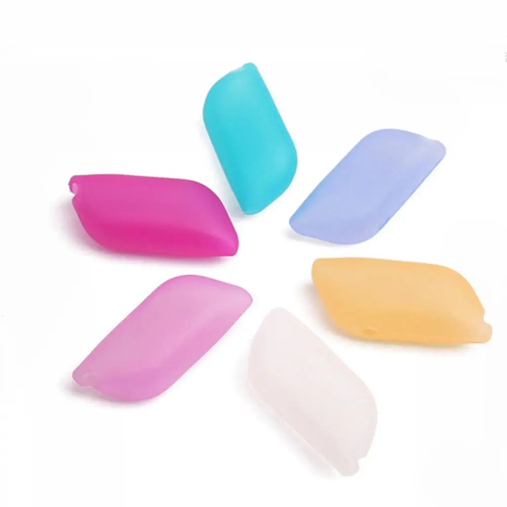 

3 Pcs/bag Creative Colorful Silicone Toothbrush Cover Travel Portable Sterilization Health Silicone Toothbrush Protective Case