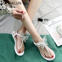 SUOJIALUN Women Sandals 2019 Summer New Fashion Butterfly-knot Beach Flip Flops Ladies Flat Casual Non-slip Slides Slipper SUOJIALUN Women Sandals 2019 Summer New Fashion Butterfly-knot Beach Flip Flops Ladies Flat Casual Non-slip Slides Slipper