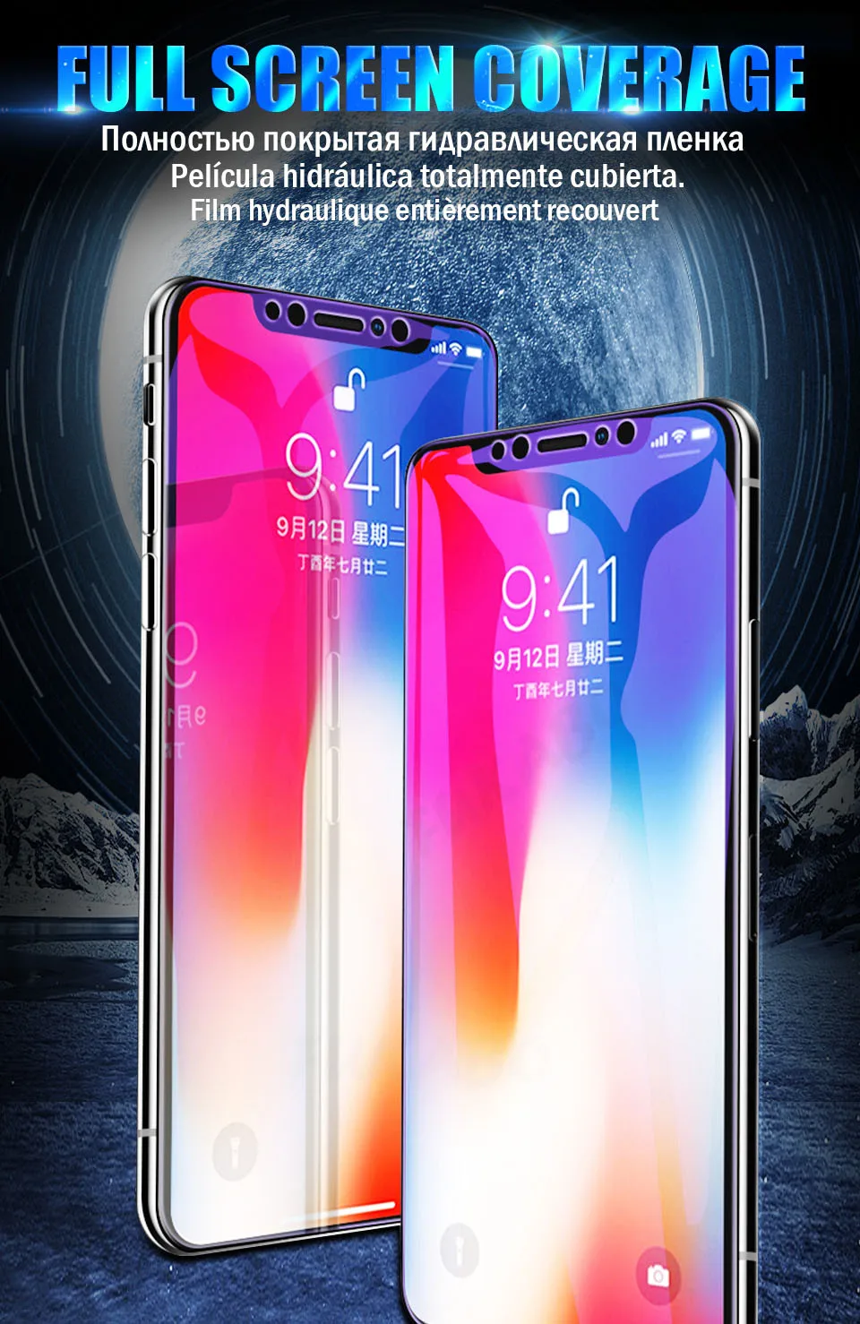 15D полный закругленный протектор экрана Гидрогелевая пленка для iPhone 11 Pro 7 X XR XS Max 8 6 Plus 6s защитная пленка(не стекло