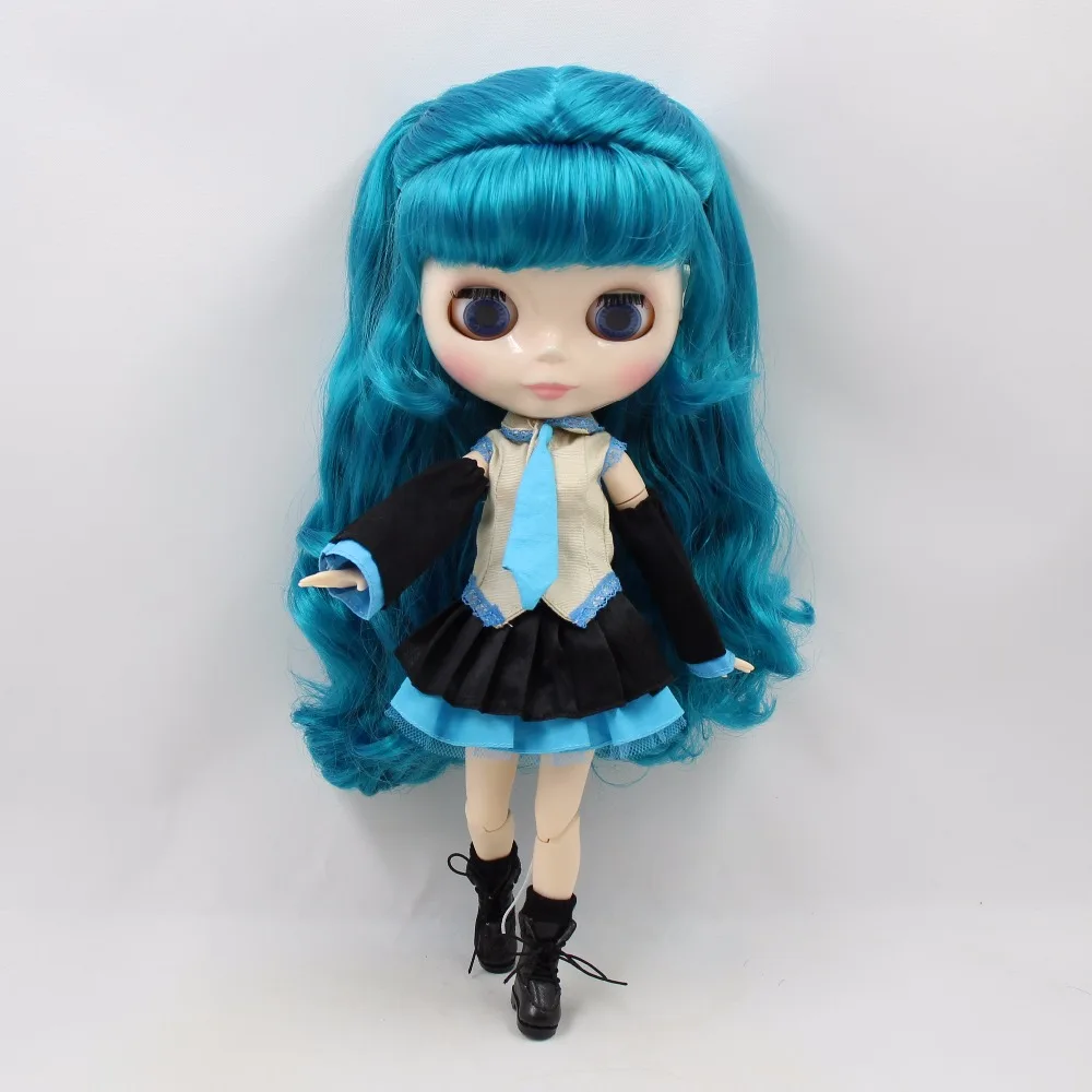 Ледяная фабрика шарнирная кукла blyth toy Hatsune Miku голубые волосы белая кожа с одеждой и сапогами 1/6 30 см BL4302