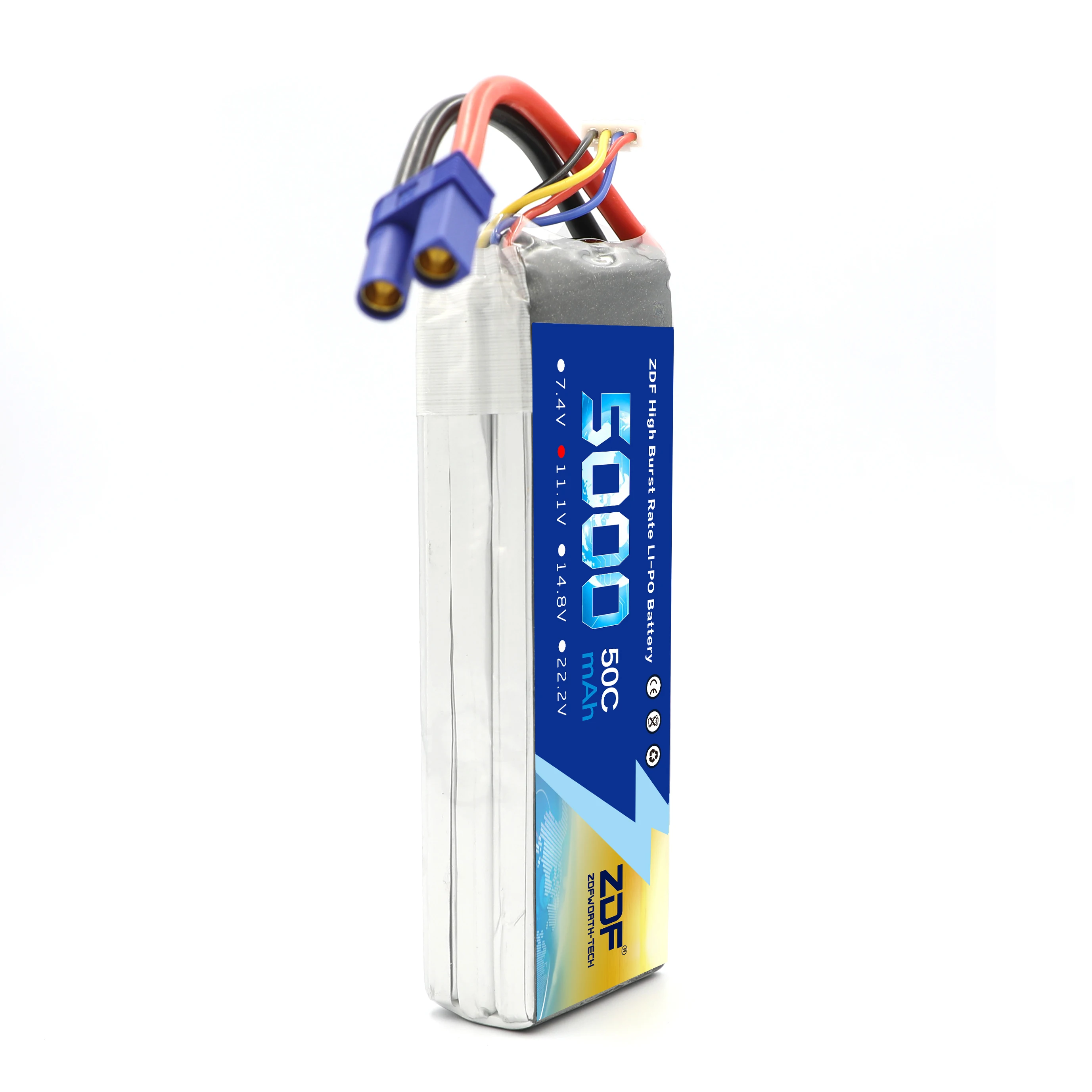 ZDF FPV 450 500 3S 11 1 V 5000mAh 50C 100C RC LiPo Аккумулятор для радиоуправляемого вертолета лодки