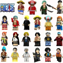 Обезьяна д Луффи Roronoa Зоро игрушки Санджи и нами Тони Чоппер Нико Робин Френки Брук Эдвард Ньюгейт цельные фигурки блоки детские подарки