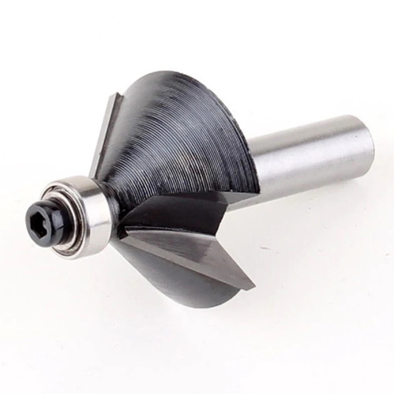 8mm Shank 45 Degree Chamfer Bevel Edging Router Bit Wood Cutting Tool Woodworking Router Bits