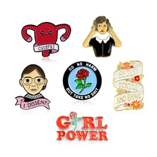 Broche de femenismo Uterus Do What you Want to do Rose GIRL POWER I disenso mujer inspirador esmalte Pin insignia regalos para mujeres