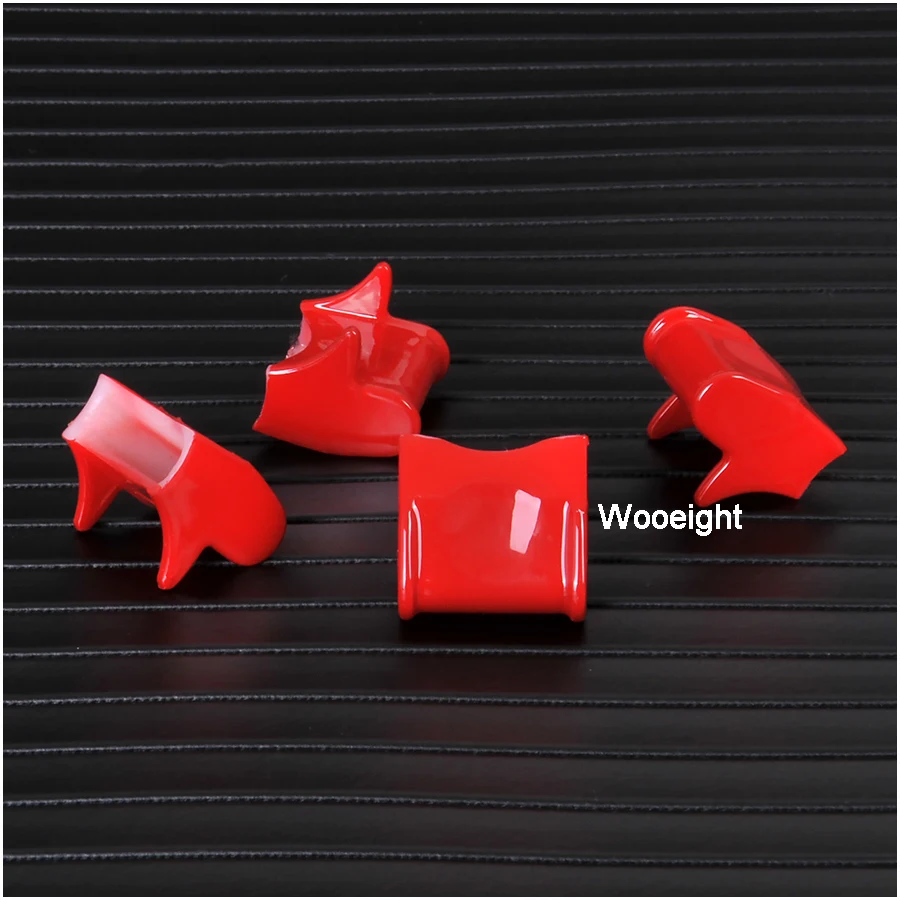 4Pcs Car Styling ABS Interior Center Decoration Cap Control Navigation GPS Button Knob Cover For Ford Mustang 2015 2016 2017 (2)