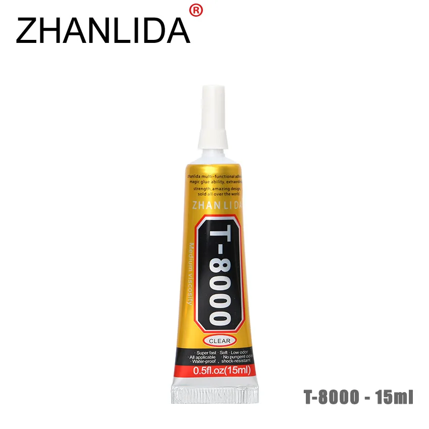 ZHANLIDA T 8000 15ml Epoxy Resin Multi Purpose LED Phone Screen Shell Repair Liquid Glue DIY