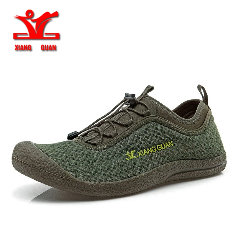 

XIANG GUAN New Outdoor Breathable Quick-Drying Hiking Shoes Men Summer Outdoor Trekking Shoes Men Walking Fishing Shoes 33009