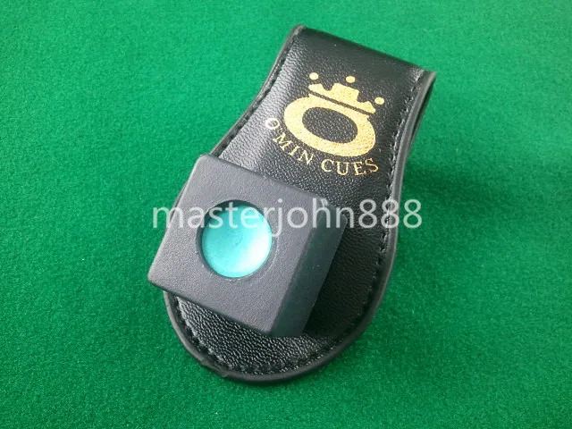 Belt Cue Magnetic Pool Holder Billiards Snooker Leather Clip Stick Chalk Tools