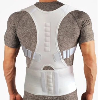 

Unisex Chest Breast Support Magnetic Shoulder Belt Band Back Posture Corrector Brace Body Sculpting Strap Back Shoulder Vest Men
