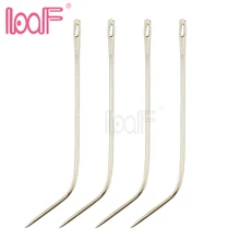 LOOF 144 шт 6 см j-образные изогнутые переплетения Швейные иглы для наращивания человеческих волос переплетенные инструменты для вязания