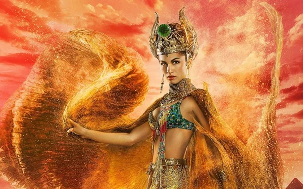 deuses do egito bela deusa hathor home da decoração da lona cartaz