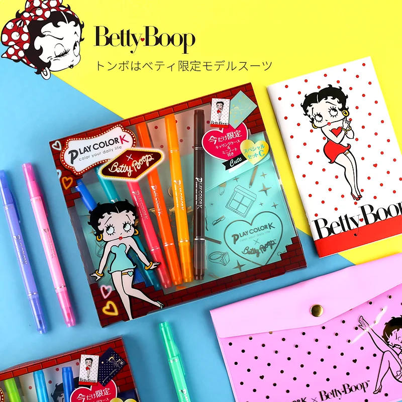 

Tombow PlayColor BettyBoop Limited Dual Head Colorful Marker Pen Set Brush Drawing Pen